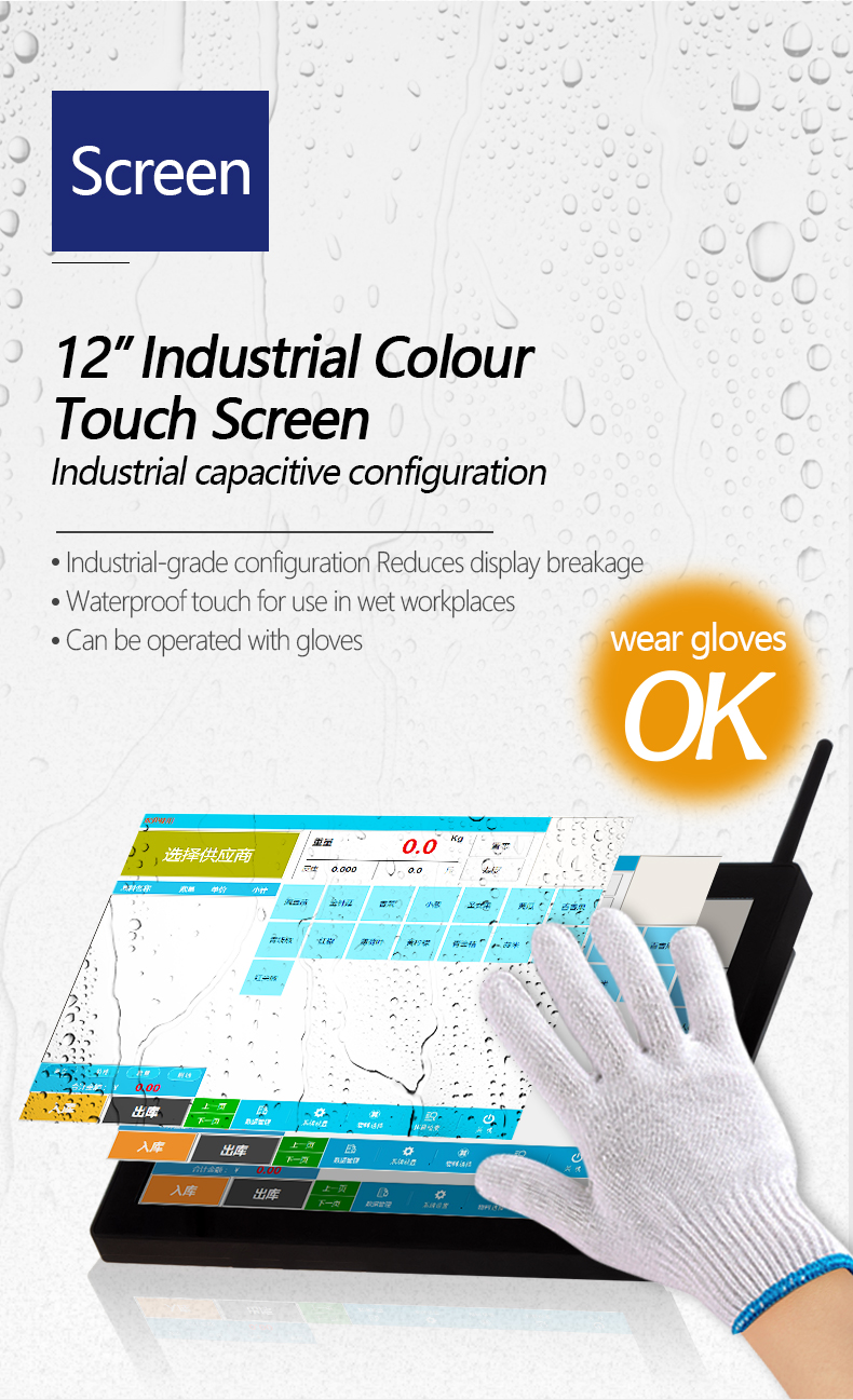 SOHE Weighing Intelligent PC Scales with Touch Screen and Software 12V/3A Power Supply