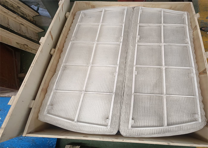 PP Wire Mesh Demister Double Wire Knitting Mesh Pad For Pressure Vessel