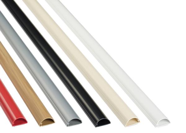 Cheap Duct Conduit Ethernet Cable Accessories Semi Circle Self Adhesive Micro PVC Trunking for sale