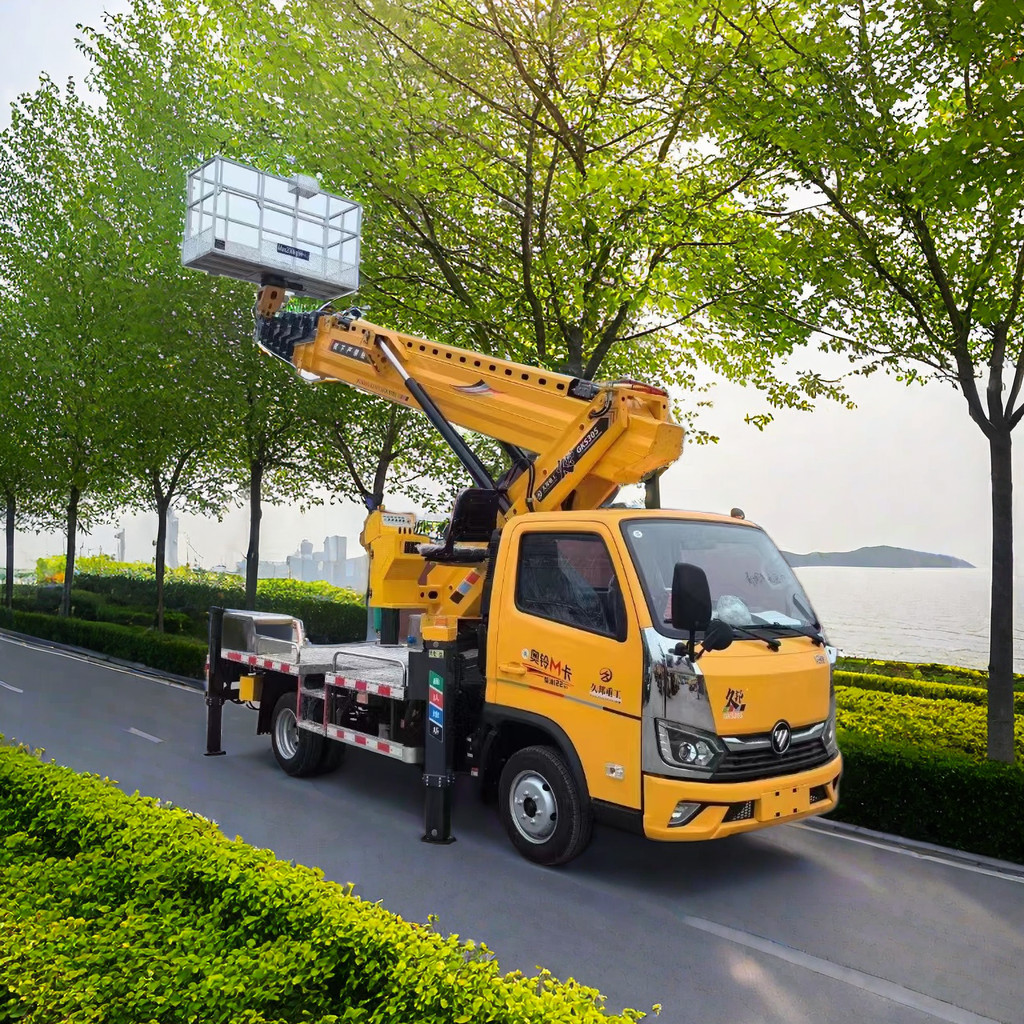 Ladder Lift Truck 28m 34m 38m 46mTelescopic Boom Bucket Truck 25m Telescopic Boom Aerial Work Platform Truck for Sales