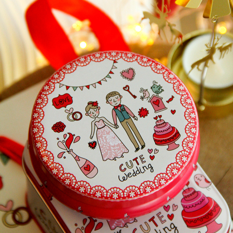 Antirust Dustproof Small Round Tin Box , Ultraportable Round Gift Tins