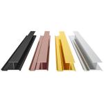 Cnc Machined 0.8mm Golden Polished Aluminium Profiles