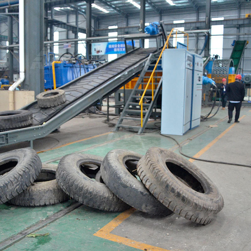 2ton - 3ton Rubber Tyre Shredder Machine Car Tire Shredder Customized
