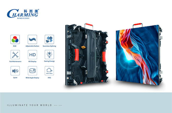 Rental Outdoor LED Video Wall P3.9 P3.91 500x500mm Die Cast Aluminum Display