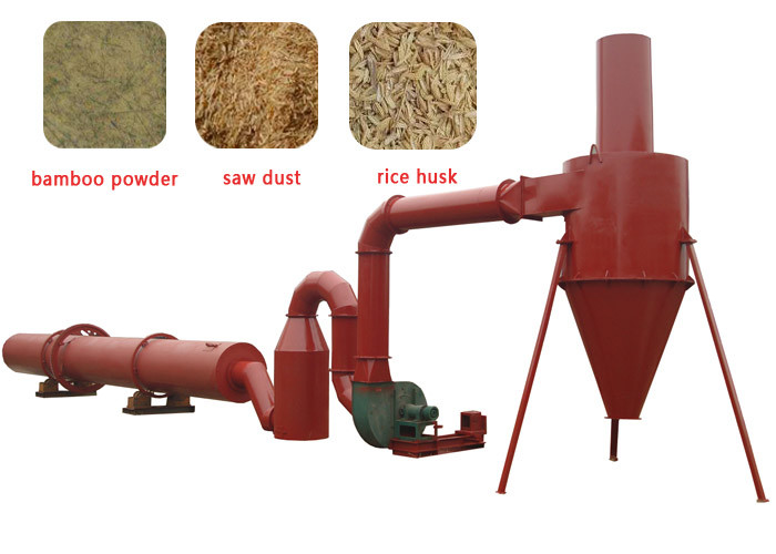 800Kg/h Hot Airflow Small Sawdust Dryer Machine For Wood Sawdust