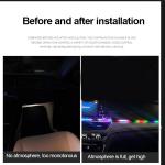 DC5V-12V RGB LED Car Interior Decoration Atmosphere Light Acrylic APP Control