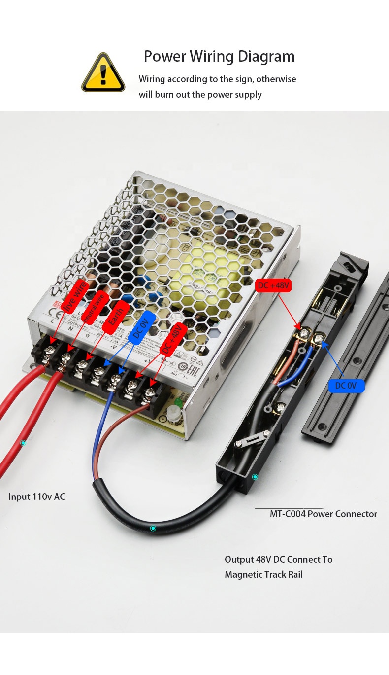 48VDC Magnetic LED Track Light For Retail Store / Hotel / Restaurant