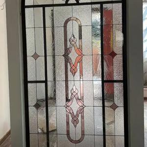 Quality Hollow Victorian Accent Stained Church Decorative Colorful Window Glass Tiff Door wholesale