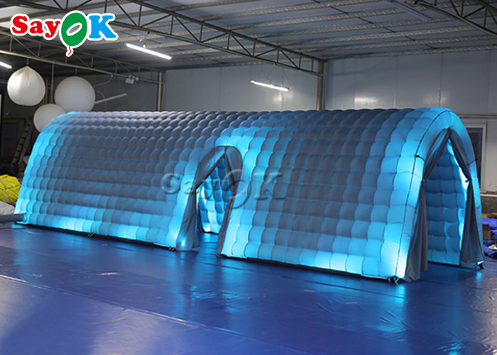 Go Outdoors Air Tent Oxford Cloth White Party Inflatable Tunnel Tent With Led