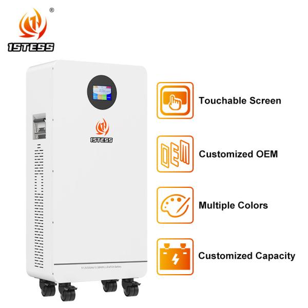 15.36Kwh Lifepo4 Battery 51.2v 300Ah Wheel-Model Home Energy Storage System