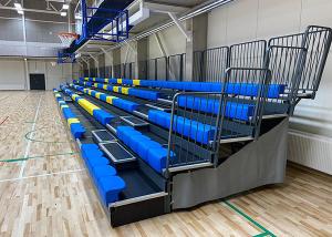 Quality Retractable Audience Seating Powered Operation 460mm Seat Centers UV Resistance wholesale