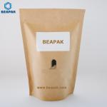 Zipper Biodegradable PLA Stand Up Coffee Bag 200 Microns