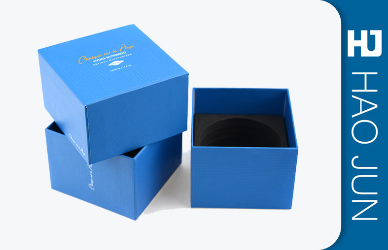White Square Cosmetic Paper Boxes For Perfume / Coconut Oil , Free Sample