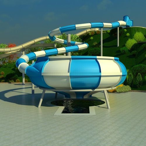 U Shaped Pendulum Water Park Slide Fiberglass Dp-Pen01 Anti Corrosion