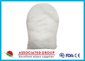 Quality Ultrasonic Arc Wet Washing Glove / Rinse Free Wet washing Glove Bath Wipes for Patient Cleaning wholesale