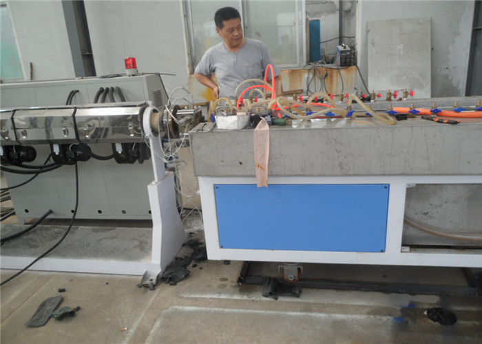 PVC Trunk Plastic Profile Extrusion Line , PVC Wall Panel Plastic Profile Machinery