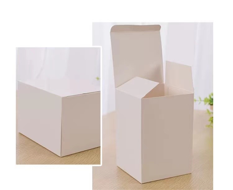 Customized Small Plain Recycled Paper Gift Box White 10x10x7 Cake Box