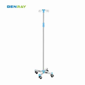 Quality Factory Cheap 5 Casters Stainless Steel Mobile Drip Stand wholesale