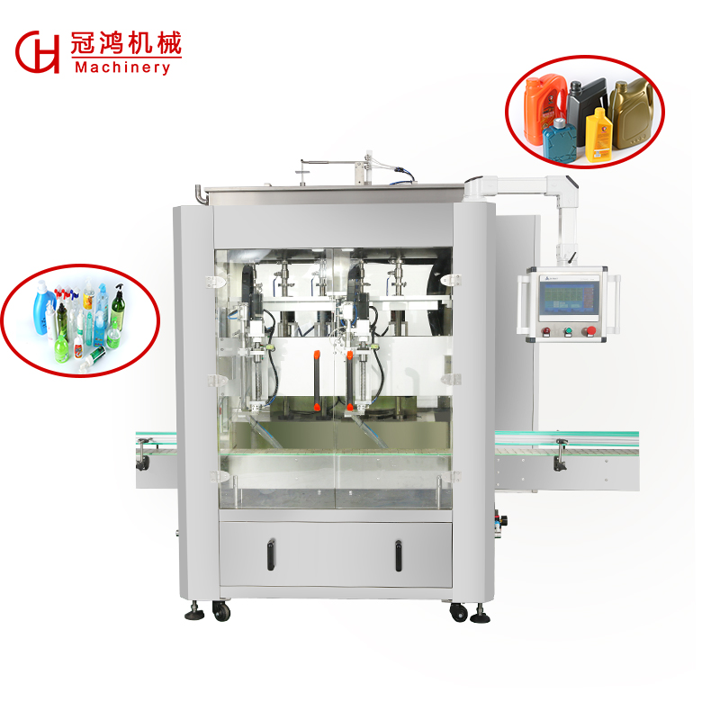 Custom-built Liquid Pasty Fluid Filling Equipment with Video Outgoing-Inspection and 1