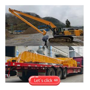 Quality Q355B PC200 Komatsu Long Reach Arm 18m 20m Alloy Steel Practical CAT320 , Cat Long Reach Excavator wholesale