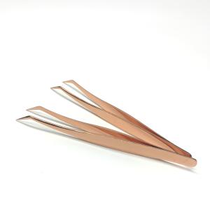 Quality Stainless Steel Professional Eyelash Tweezers Anti Corrosion Custom Logo wholesale