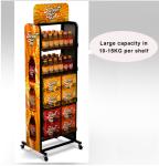 Metal mobile essential body oil promotional store foldable display rack with