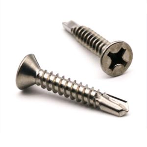 Quality Cross Recess Flat Head Self Drilling Screws 410 Stainless Steel Phillips Drive Socket wholesale