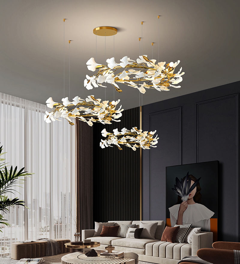 Creative Led Chandelier For Living Room Luxury Staircase Lamp nordic tree chandelier(WH-MI-324)