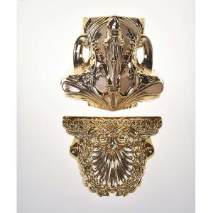 Quality Funeral Accessories Corner 18# , Luxury Coffin Decoration For For Casket Handle wholesale