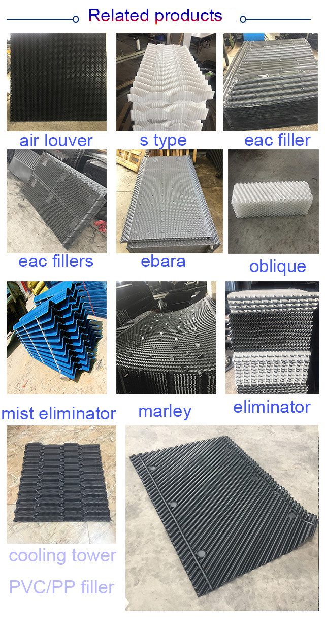 PVC Cooling Tower Fill Types Industrial Fill Media In Cooling Tower
