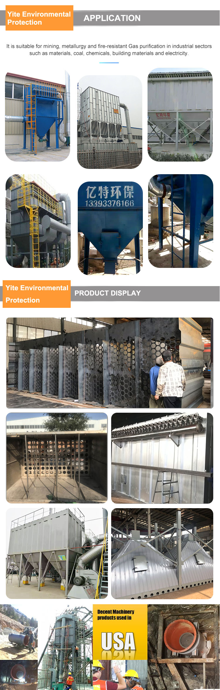 Metal Mine Woodworking Air Duct Cleaning System with Advanced White Dust Filtration