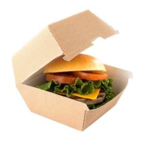 Quality ODM UV Coating Gourmet Burger Boxes Food Grade Kraft Paper wholesale