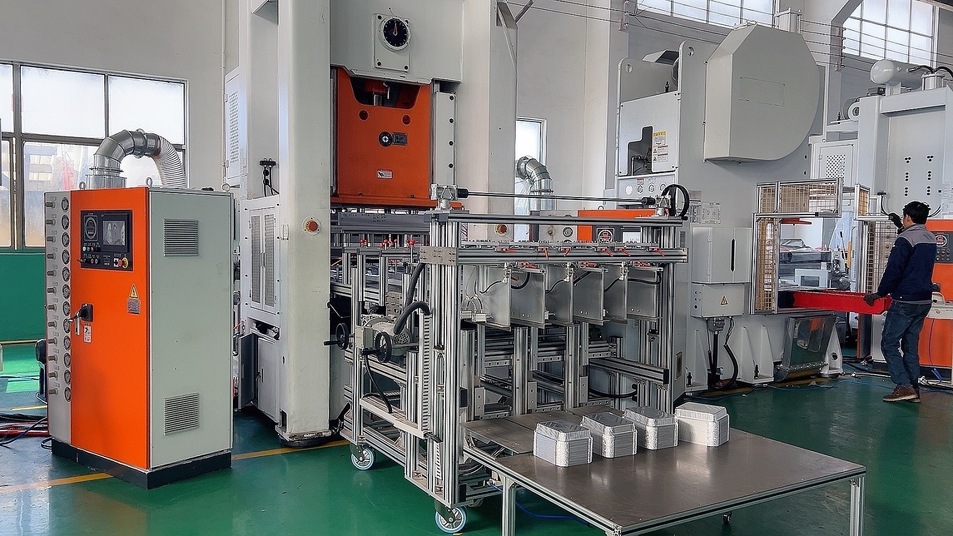 Fully Automatic 80 Ton Pressure Aluminum Foil Plate Making Machine LK-T80