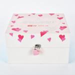 Customized Square Flip Book Box Facial Mask Jewelry Gift Lock Valentine'S Day