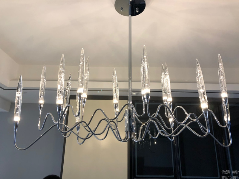 Luxury Crystal Chandelier Living Room Dining Bedroom Gold Silver Chandelier (WH-MI-414)