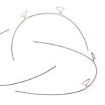 Orthodontic Stainless Steel Bull Braces Loop Wire For Teeth Alignment And Dental