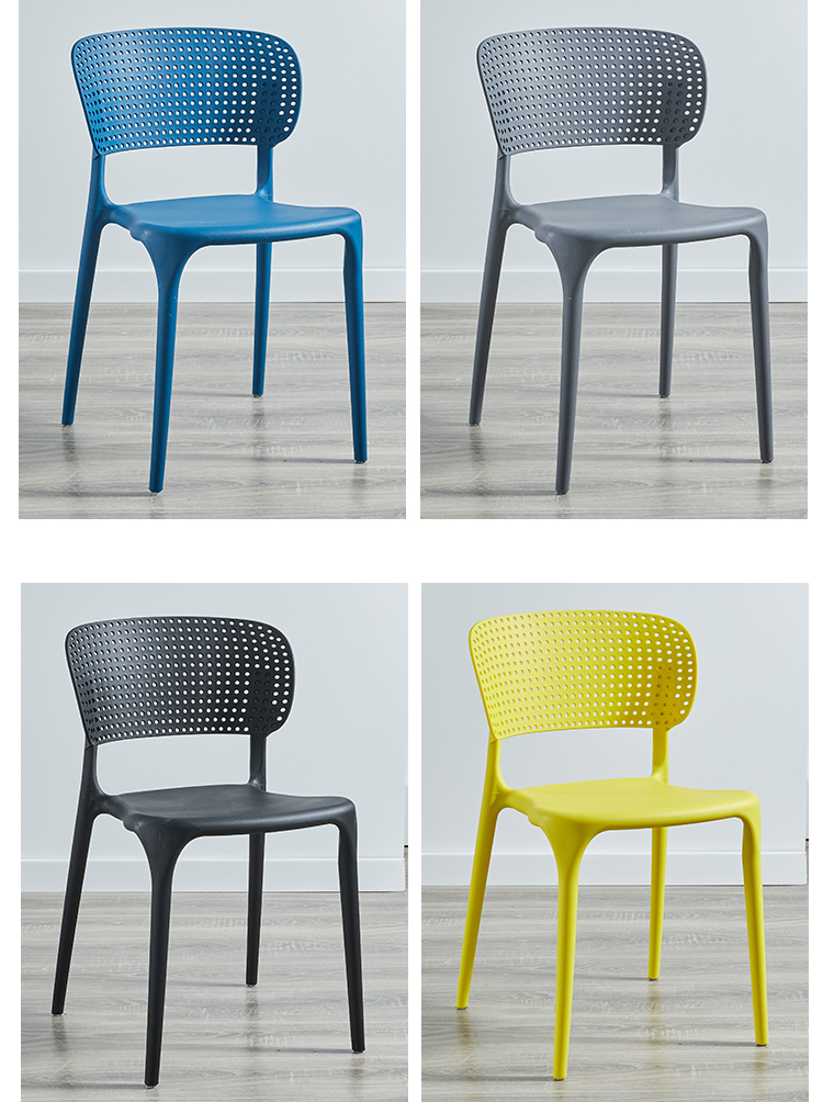 Lawn Stackable Plastic Garden Chairs And Table Colorful Moon Seat Dining Stool
