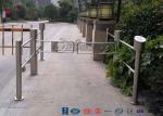 High Speed Swing Barrier Gate Double Core Biometric Stainless Steel for Fitness
