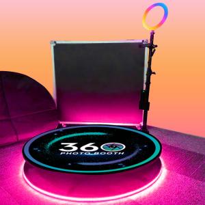 Quality Metal Automatic 360 Photo Booth Ring Light Spinner Adjustable Speed wholesale