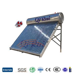 Quality 50L-500L Unpressurized Vacuum Tube All Stainless Steel Solar Hot Water Heater wholesale