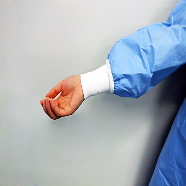 OEM Spunbonded Disposable Surgical Gowns Biodegradable Yellow Sterile