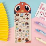 Gold Stamp Transparent PVC Sticker Customized Logo Cute Cartoon Sticker Oil