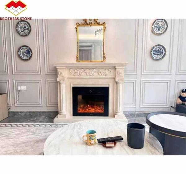 Freestanding Modern Indoor Royal Botticino Marble Decor Cream Shanna Beige