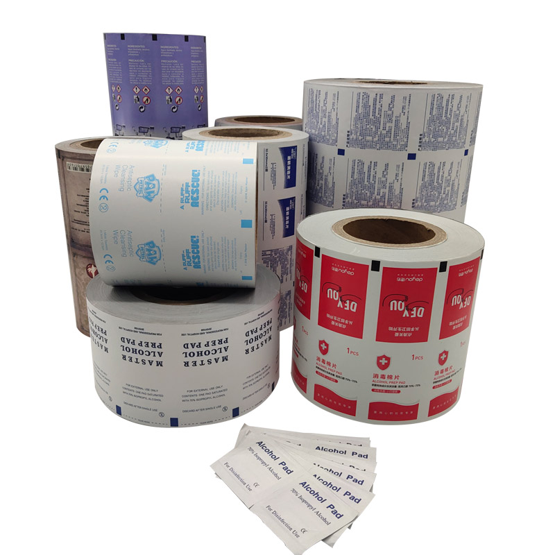 Pharmaceuticals Aluminum Foil Paper for Disinfection Wipes Wet Wipe Pack Solution