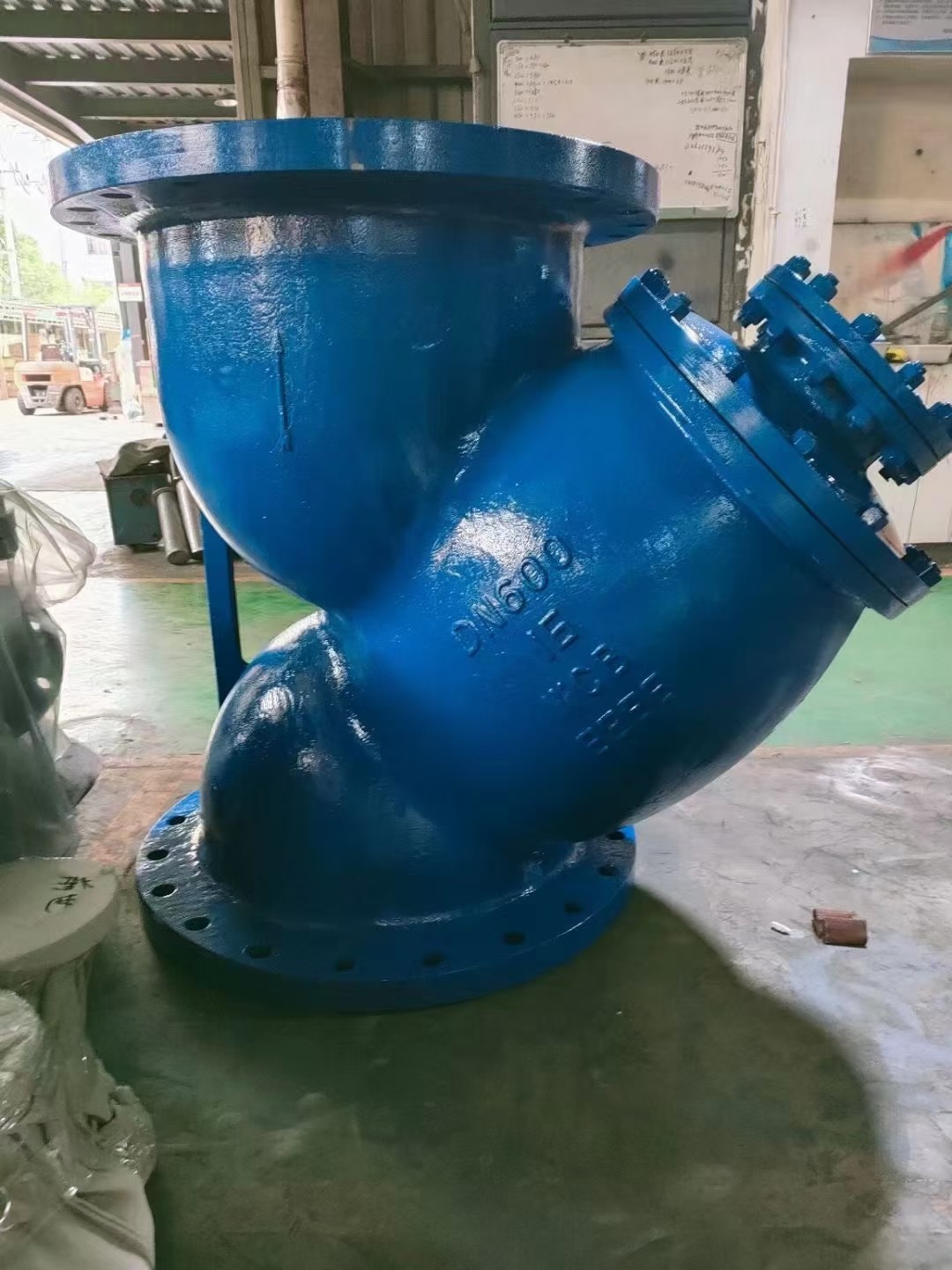 DN100 ANSI 150 DIN PN16 Double Flanged Y type strainer filter with ss304 Mesh