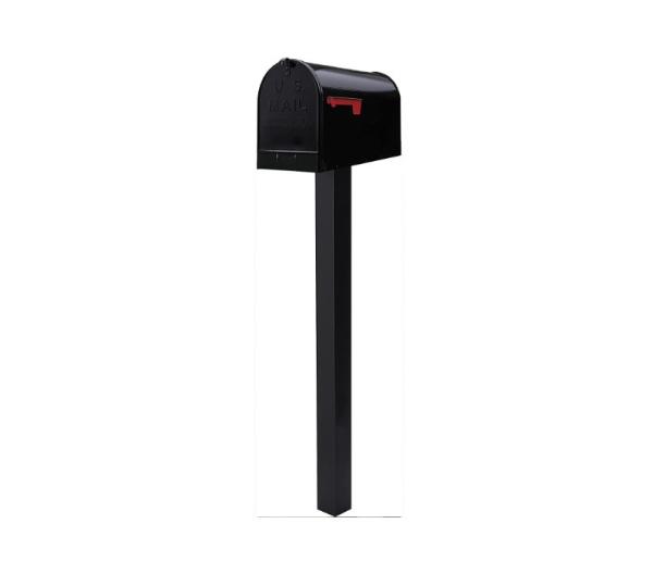 Galvanized Steel Black Post Wall Mount Mailbox for Wall Mounted Residential