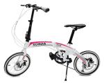 Aluminum Alloy Ladies Disc Brake 16 Inch Folding Bike