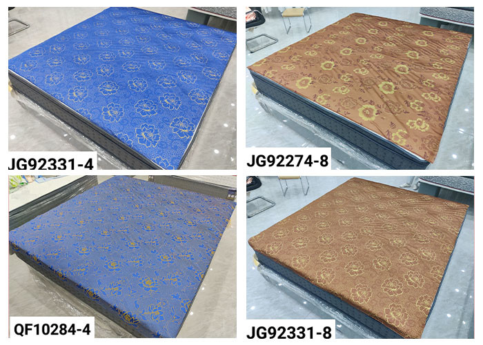 Our Factory Sells Gold Powder Disperse Warp Knitted Printed Mattress Fabric Directly