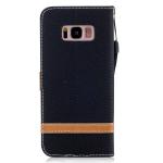 Denim Jeans PU Leather Flip Case Cover For Samsung Galaxy S8 , Wallet Stand Case