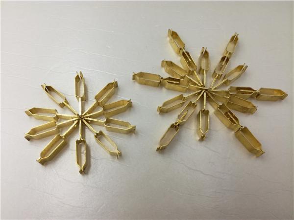 Precision Brass Metal Stamping , Progressive Die Stamping Slow Speed Wire